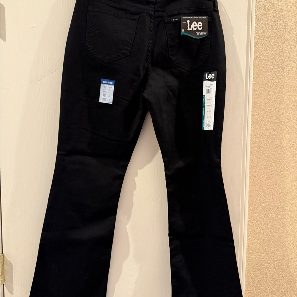 Lee Black Flare Wide Leg Jeans
